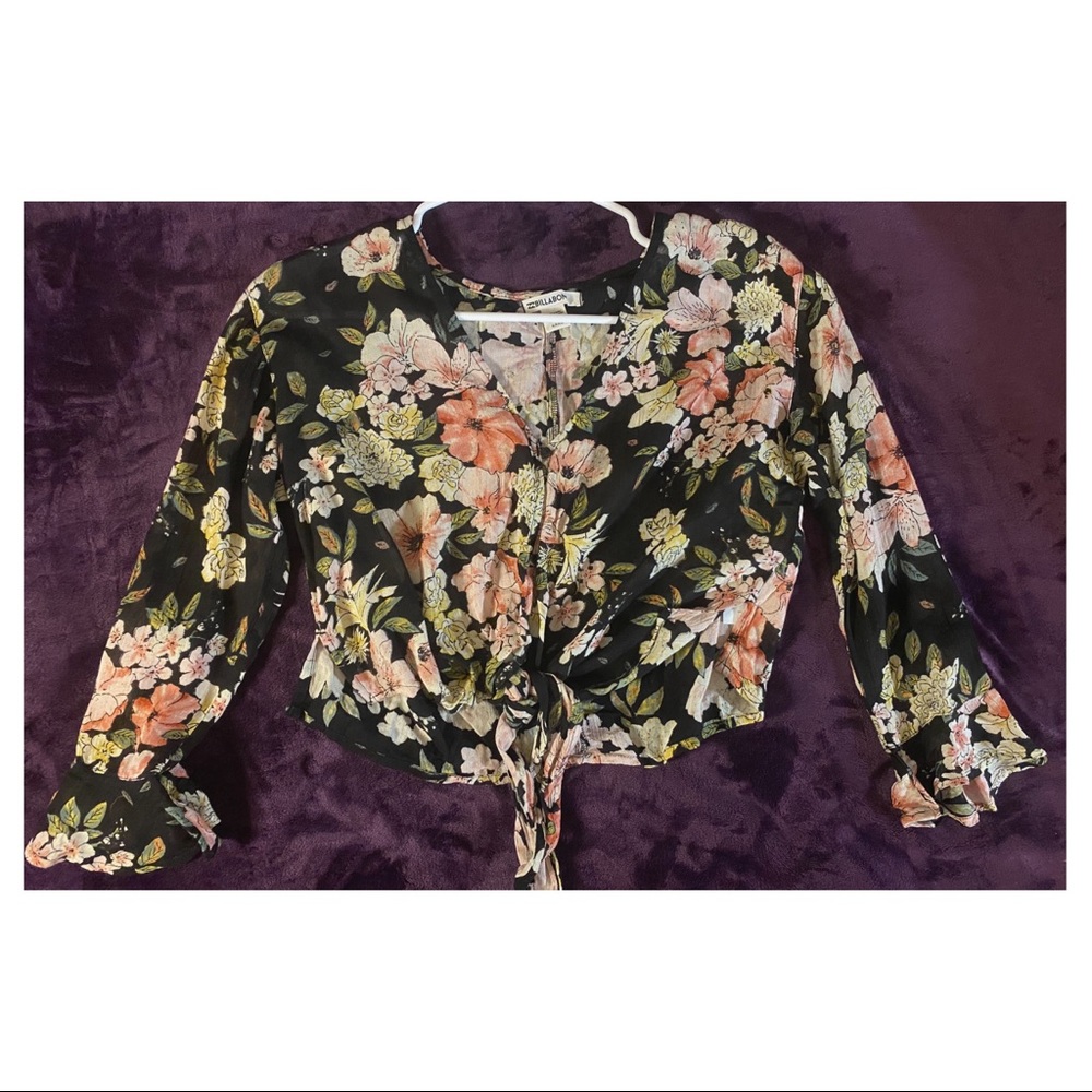 Long-sleeve crop top (billabong)